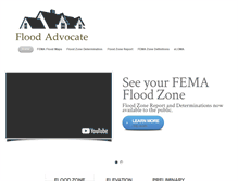 Tablet Screenshot of floodadvocate.com